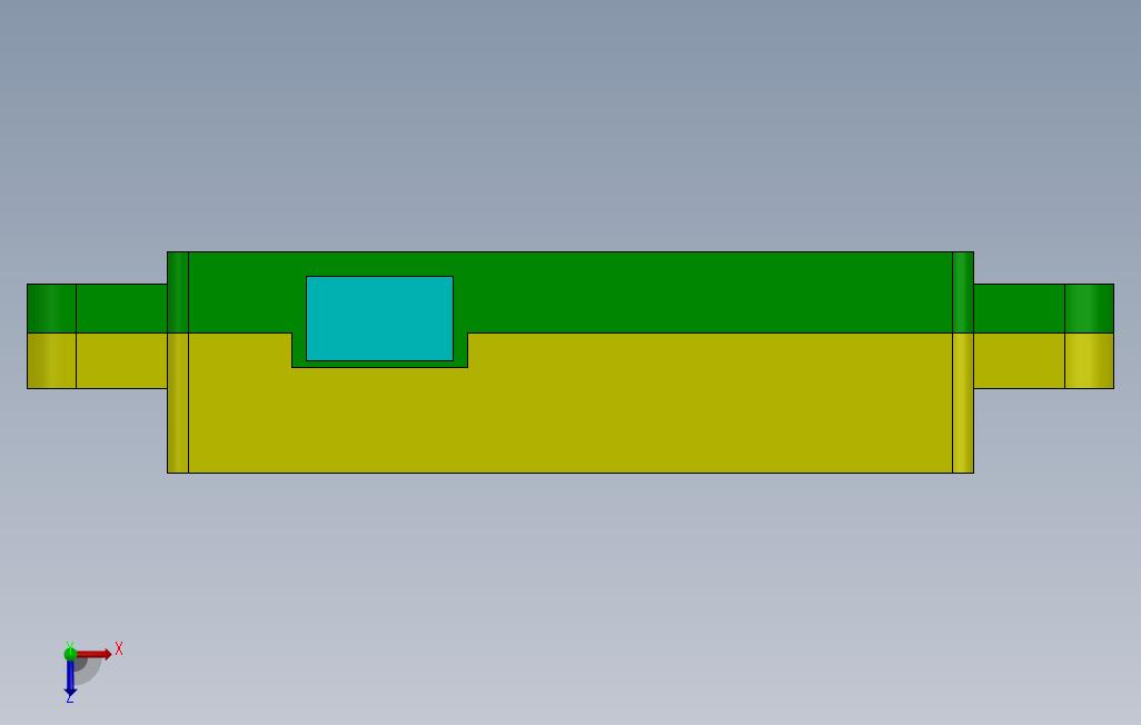 PCB板支架外壳 俯视图