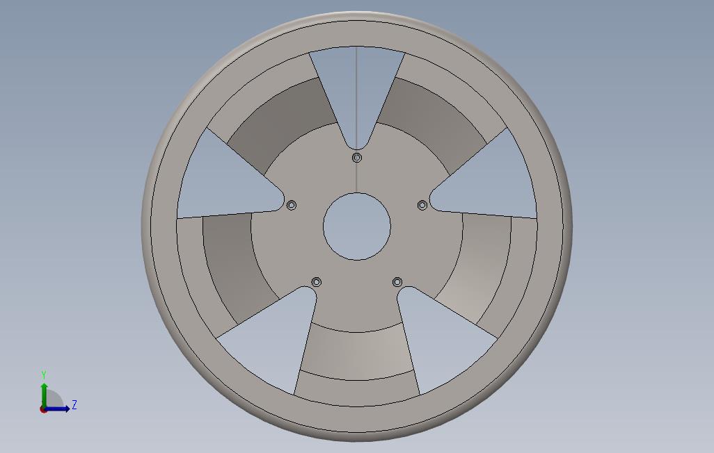 合金轮毂 左侧视图