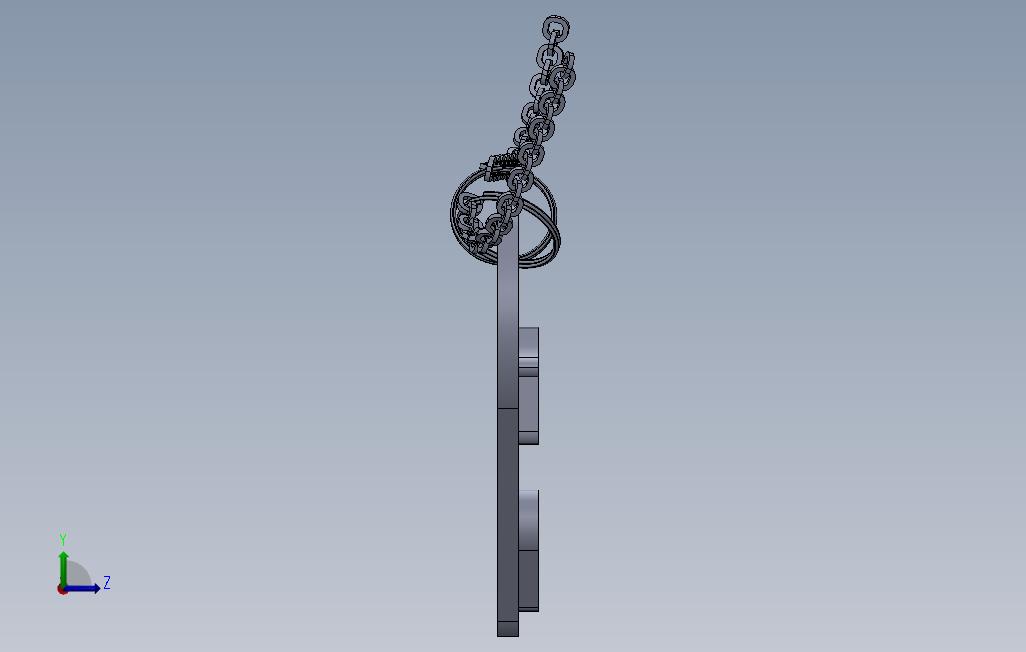 美丽的钥匙串_SOLIDWORKS 2017_模型图纸免费下载 – 懒石网