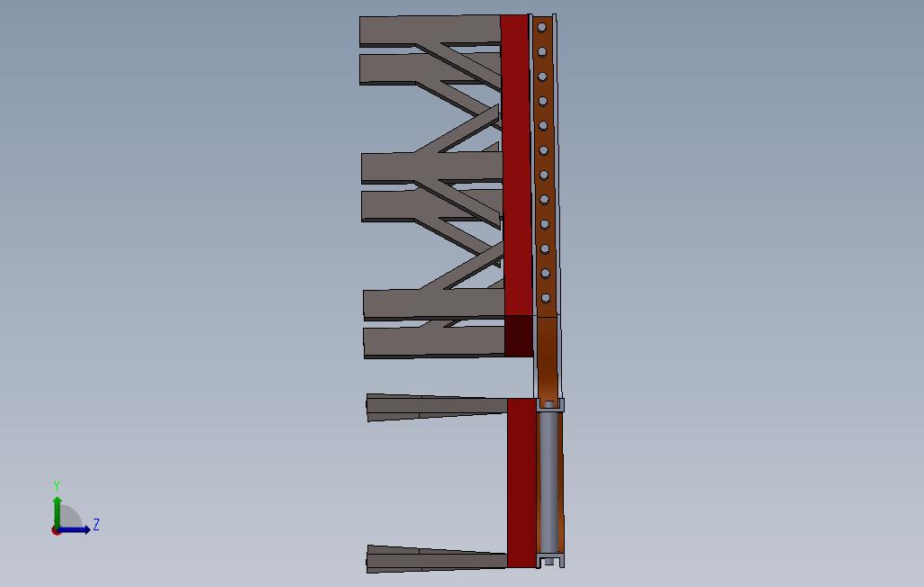 基于Solidworks的输送机设计 左侧视图