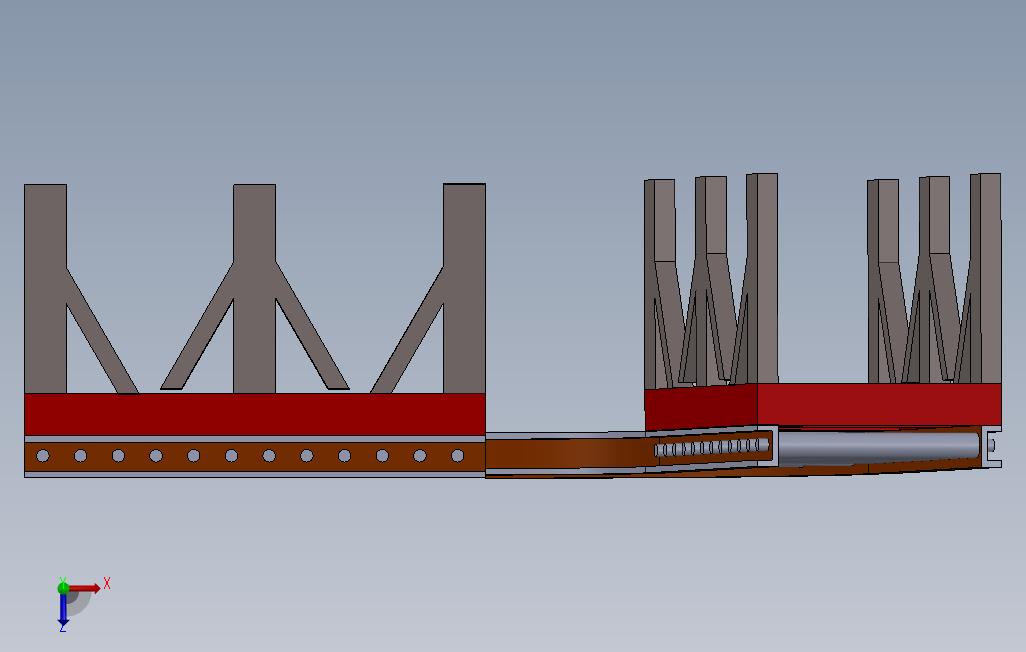 基于Solidworks的输送机设计 俯视图