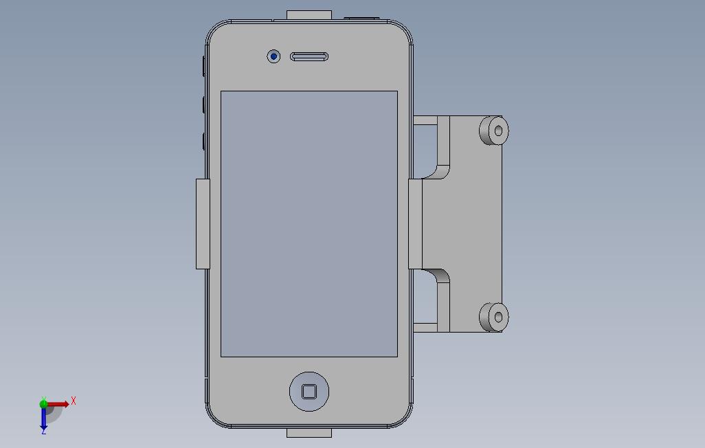 对齐6iPhone4支架 俯视图