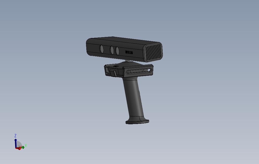 带手柄附件的KINECT_SOLIDWORKS 2018_模型图纸免费下载 – 懒石网