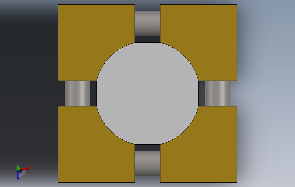 黄铜CUBE 俯视图