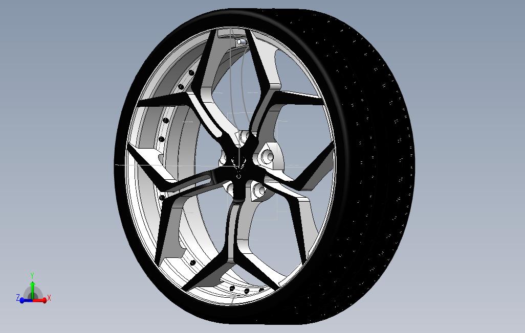 18“黑白Vellano车轮