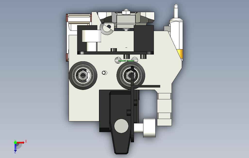 CR-1SBMGE3DV6BL触摸式坚固直接安装 俯视图