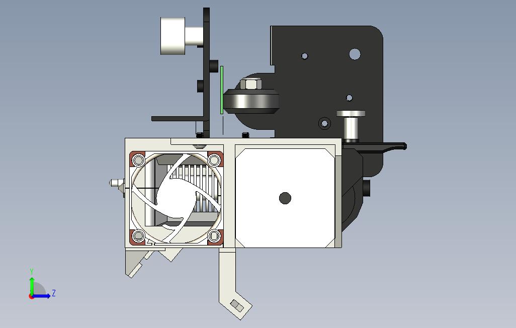 CR-1SBMGE3DV6BL触摸式坚固直接安装 左侧视图