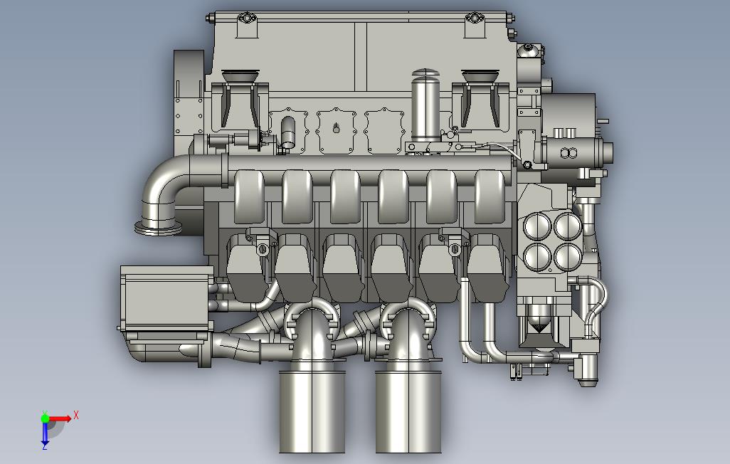 MTU发动机12V4_STEP_模型图纸免费下载 – 懒石网