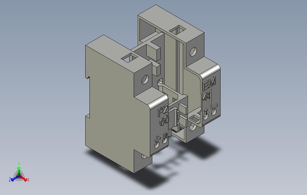 PZEM-4t（v.2.）2p导轨本体