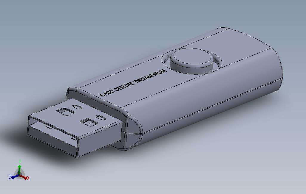 USB闪存驱动器_SOLIDWORKS 2016_模型图纸免费下载 – 懒石网