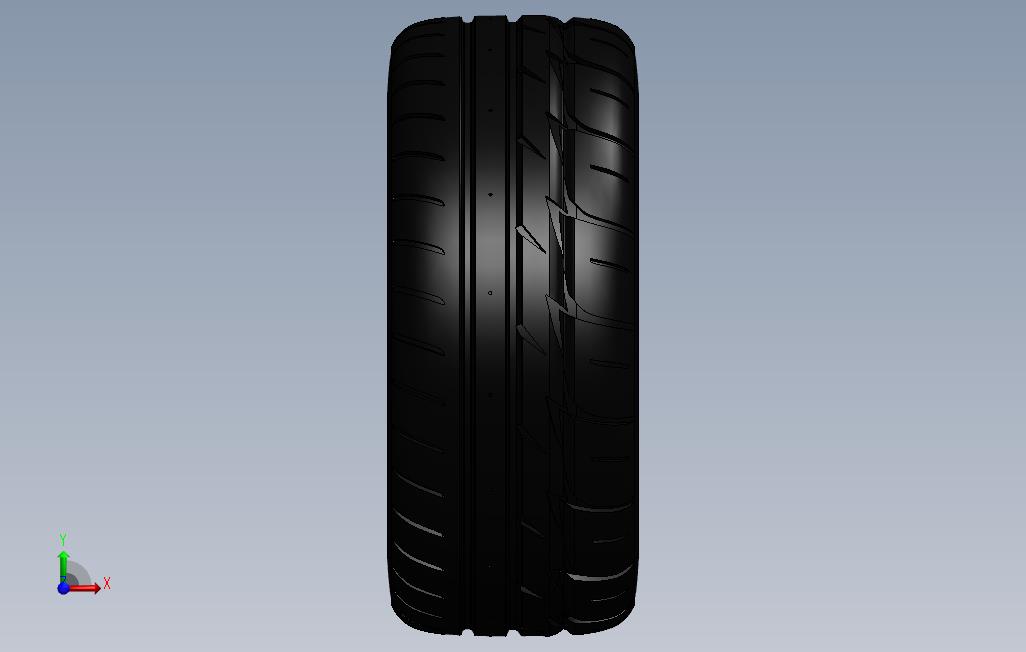18“轨道-普利司通电源RE7126535R18 正面视图