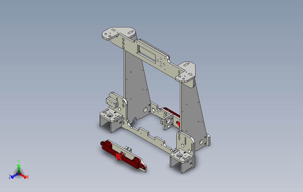 A8拆卸自由Y轴支架和Tensioner