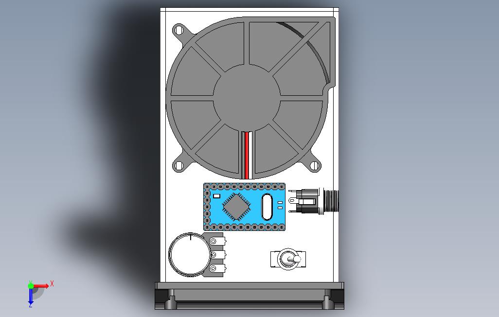 LaptopAuxiliaryFan笔记本辅助散热 俯视图