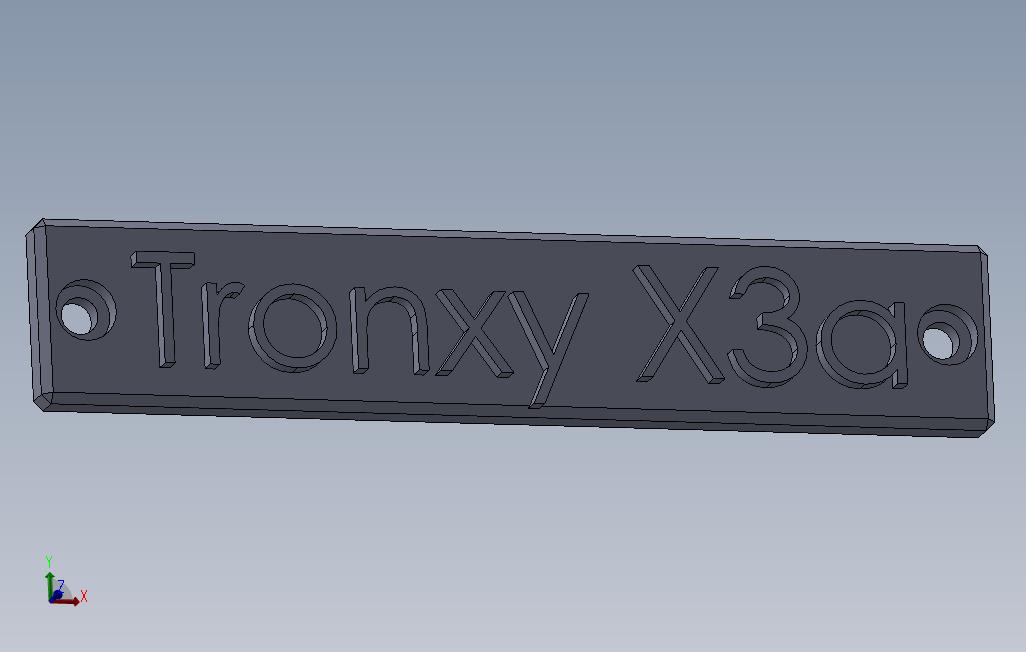 TronxyX3a铭牌