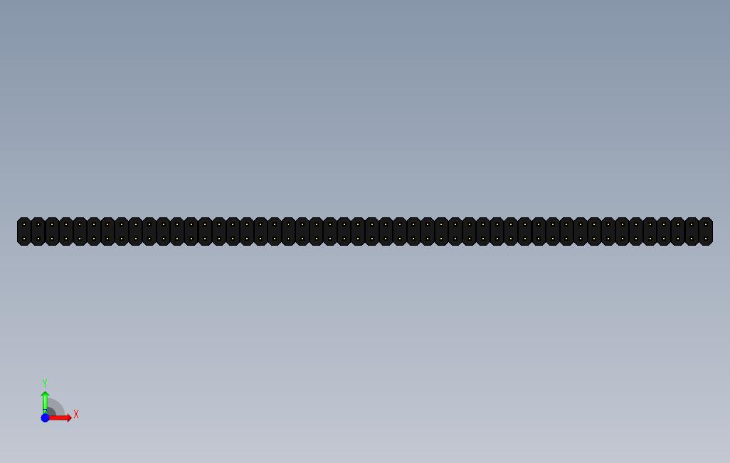 公针头P2.54mm1和2行1-5针 正面视图
