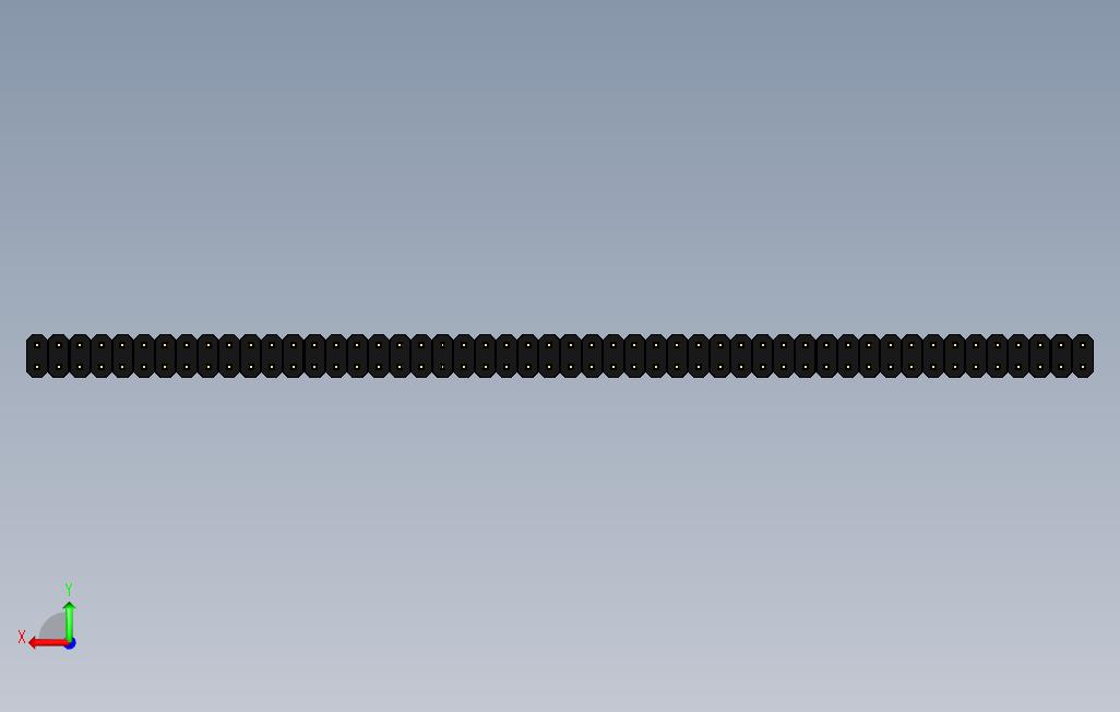 公针头P2.54mm1和2行1-5针 背面视图