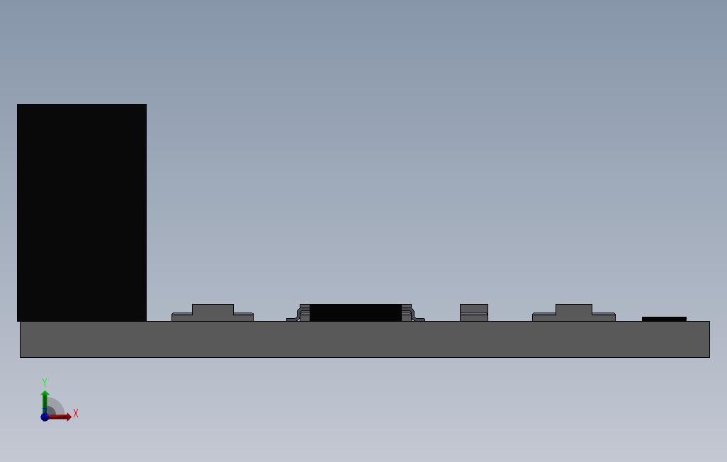 用于CNC或3D打印机的光学末端止动器 正面视图