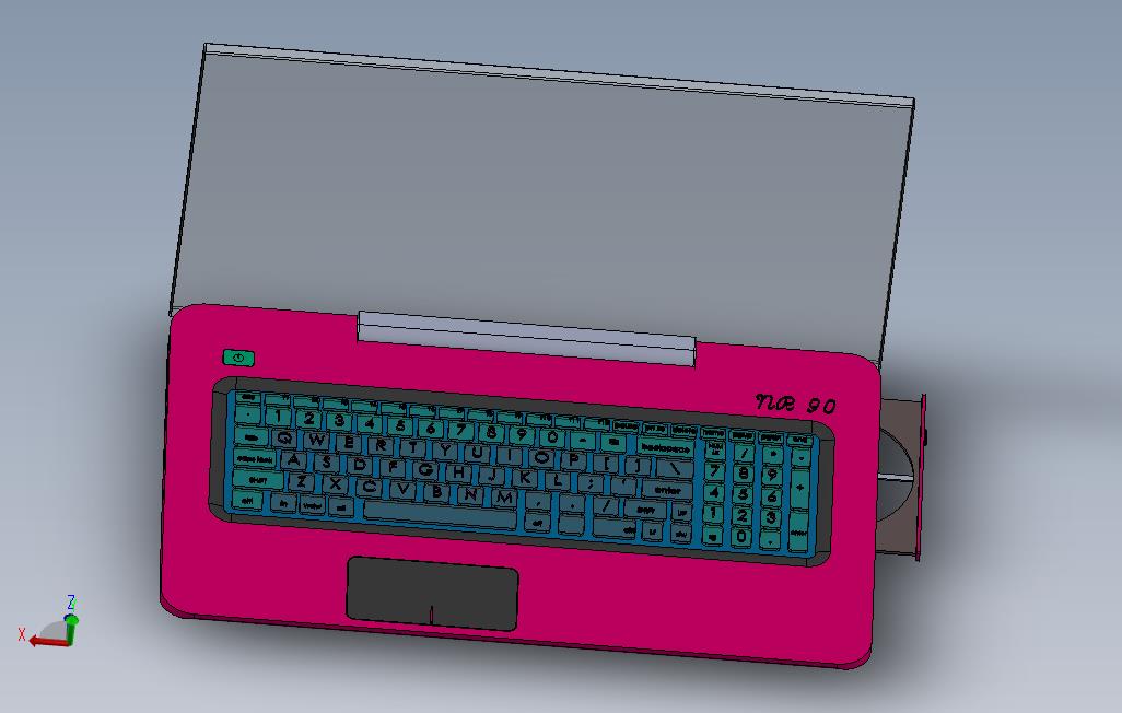 笔记本电脑_SOLIDWORKS 2016_模型图纸免费下载 – 懒石网