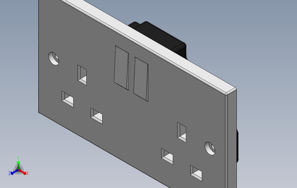 13Amp24V2联家用三针插座
