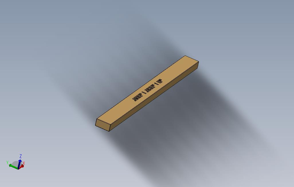 14“x6”实心平行线