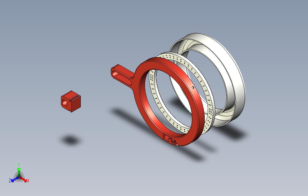 3d打印用无焊led环形灯