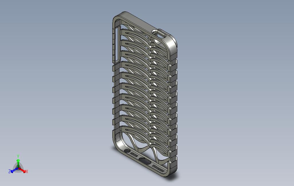 3d打印（或铸造金属）iPhone5手机套（胸腔套）