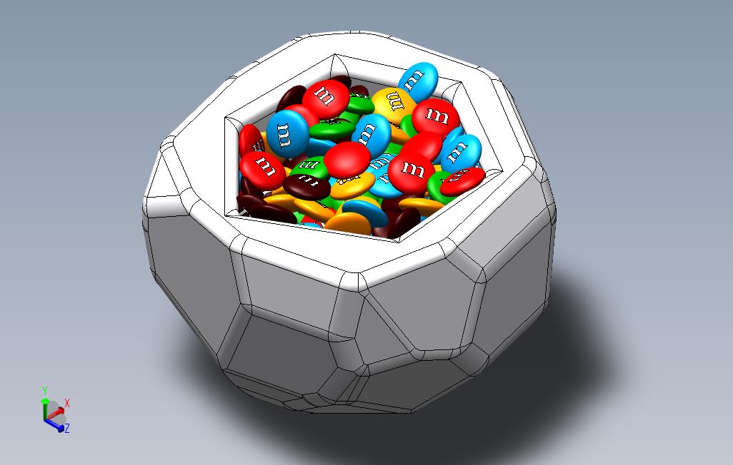 3D设计的MMs碗