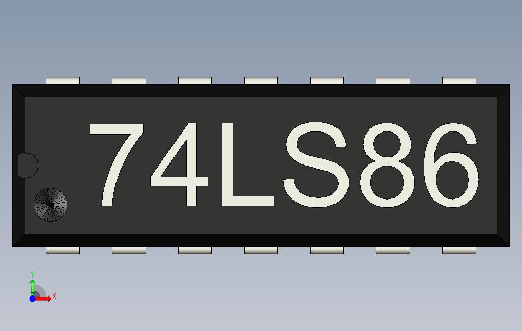 74LS86_STEP_模型图纸免费下载 – 懒石网