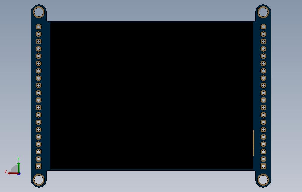 Adafruit2 8tft sd solidworks 2017 
