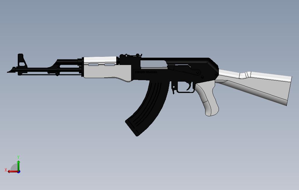 AK47 背面视图