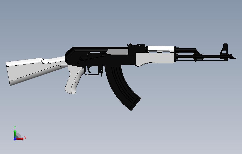 AK47 正面视图