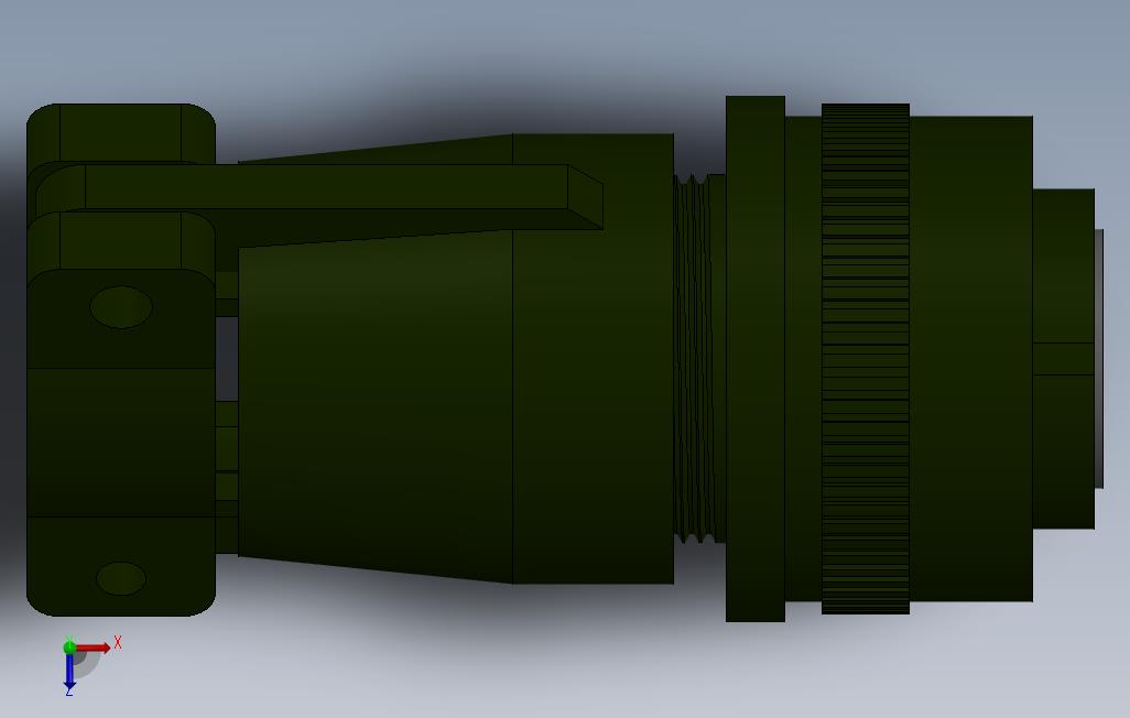 AlliedMS316F16-1A连接器 俯视图