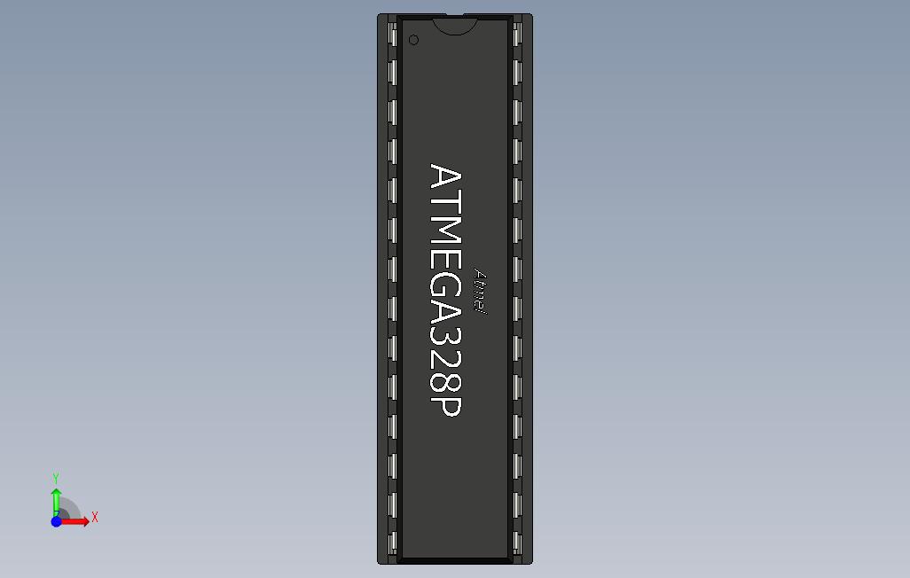 AtmelATMega328pPDIP 正面视图