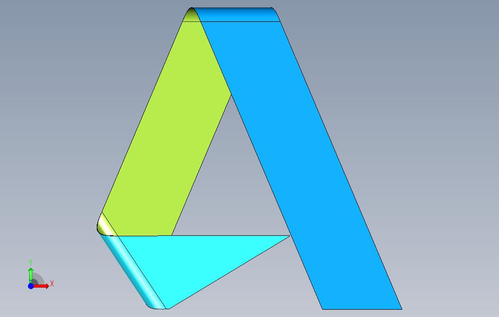 Autodesk徽标(图纸) 正面视图