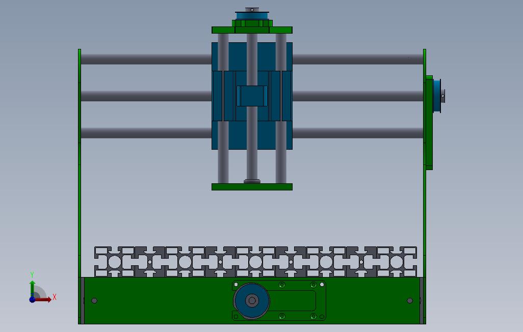 CNCmachine 正面视图