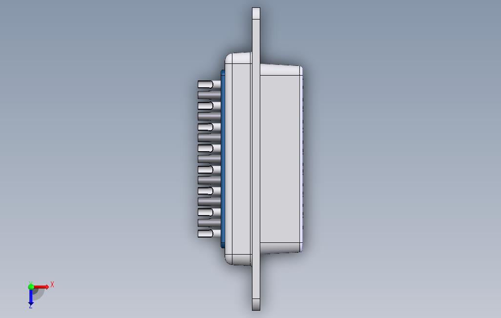 DB15连接器_SOLIDWORKS 2008_模型图纸免费下载 – 懒石网