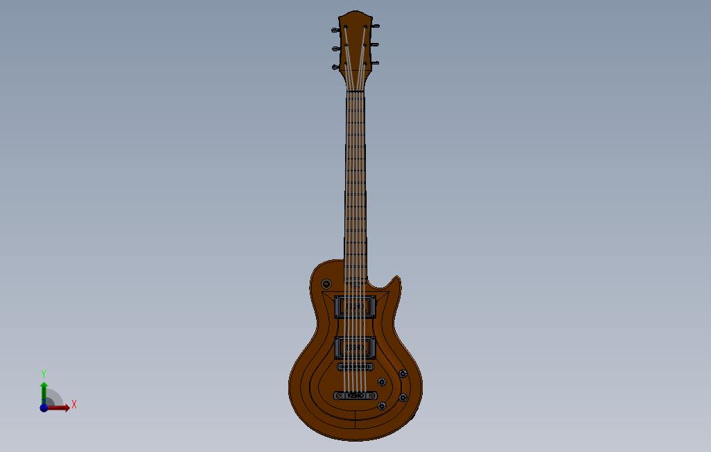 eGuitar 正面视图