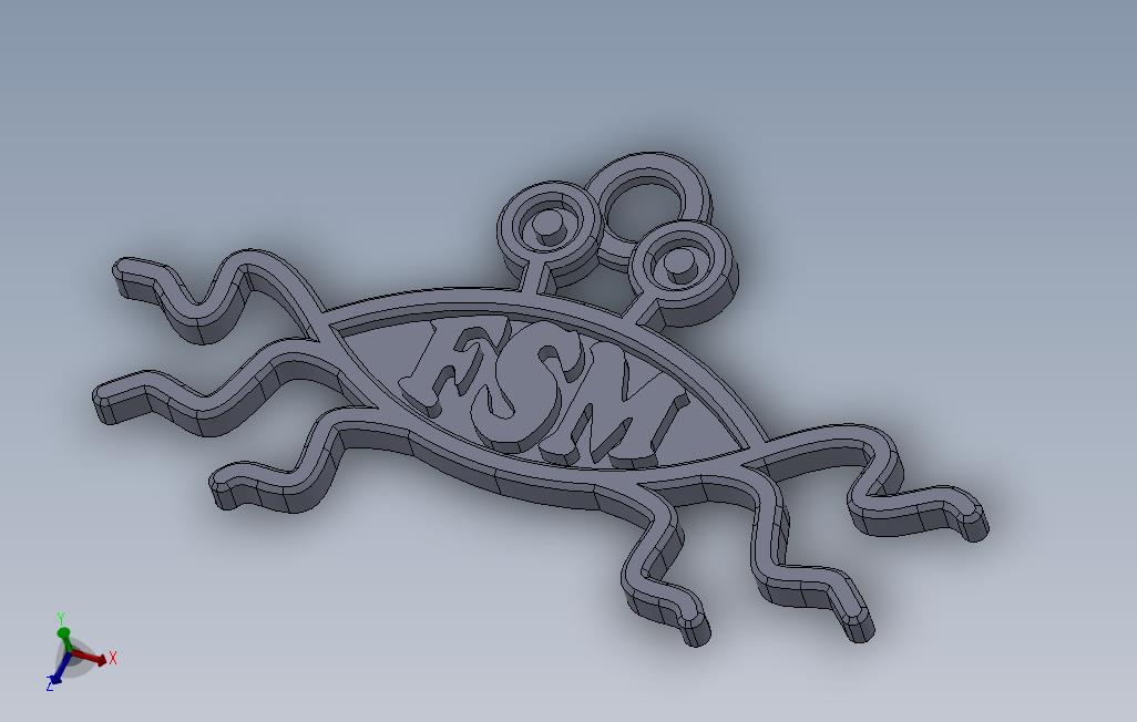 FSM-飞行意大利面怪物钥匙串