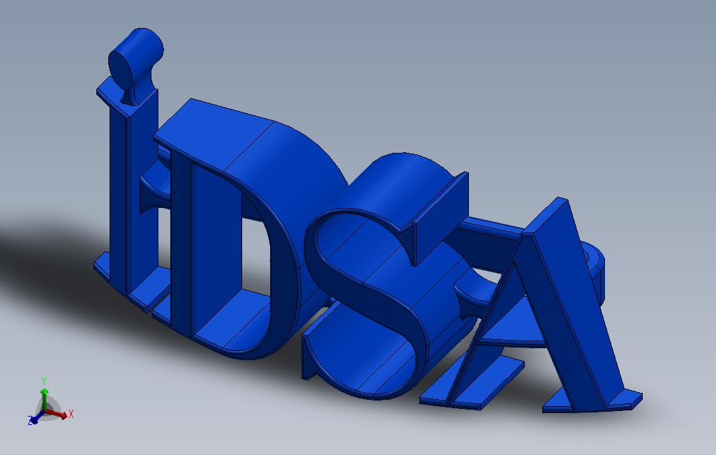 IDSA翻领别针。