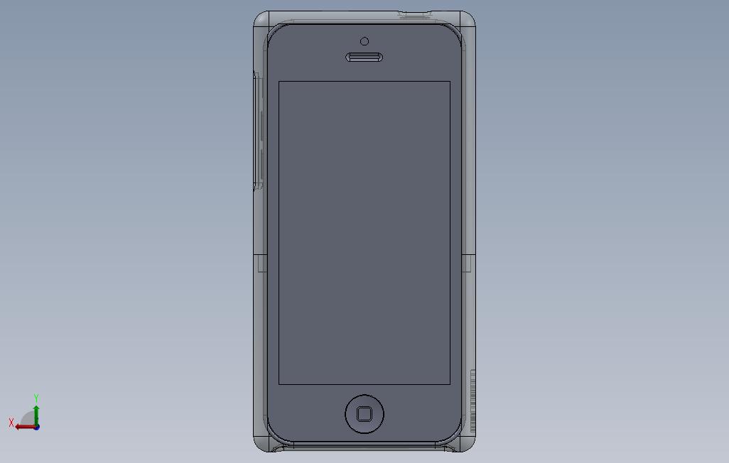 iPhone5C2部件外壳 背面视图