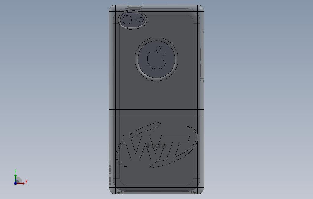 iPhone5C2部件外壳 正面视图