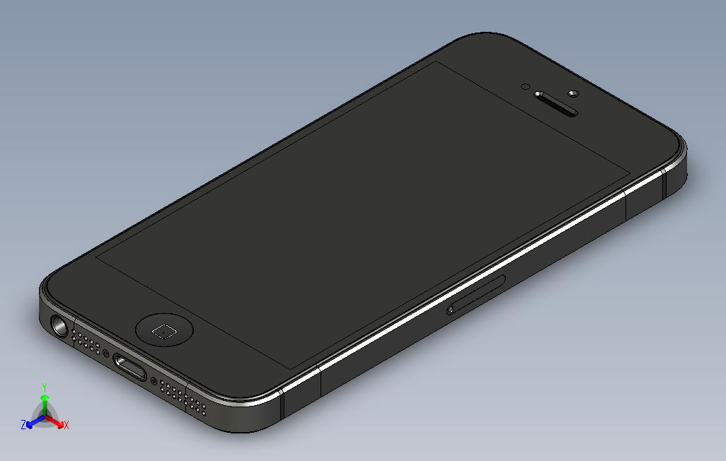 iPhone5手机壳设计师的精确和详细型号