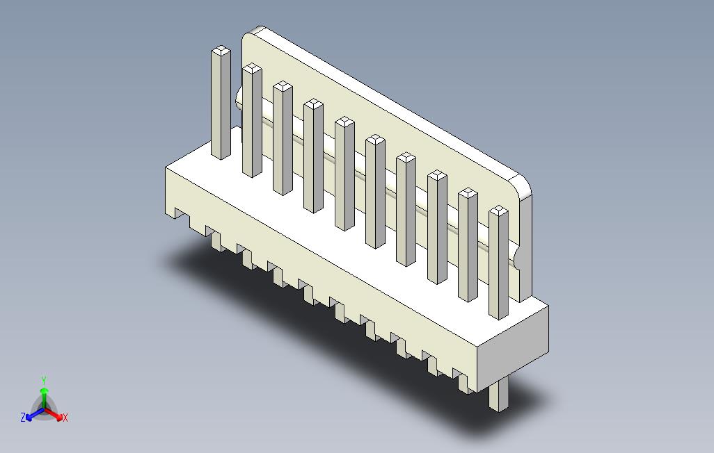 KK2.54毫米连接器_STEP_模型图纸免费下载 – 懒石网