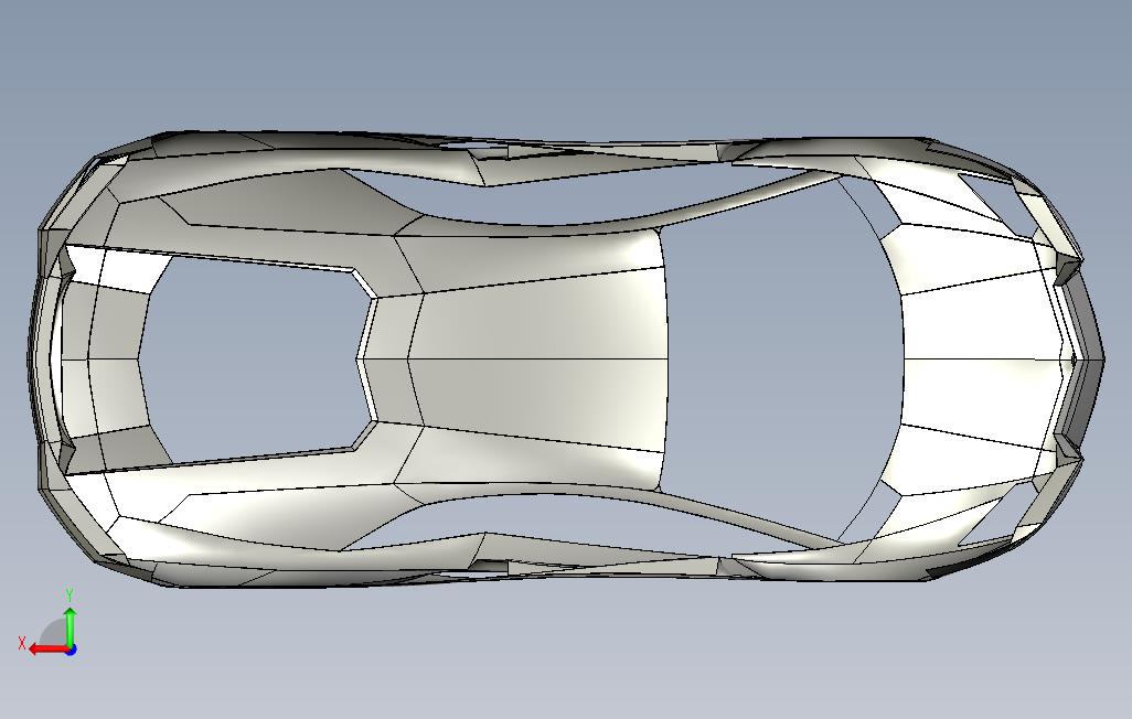 LamborghiniAvantadoBody 背面视图