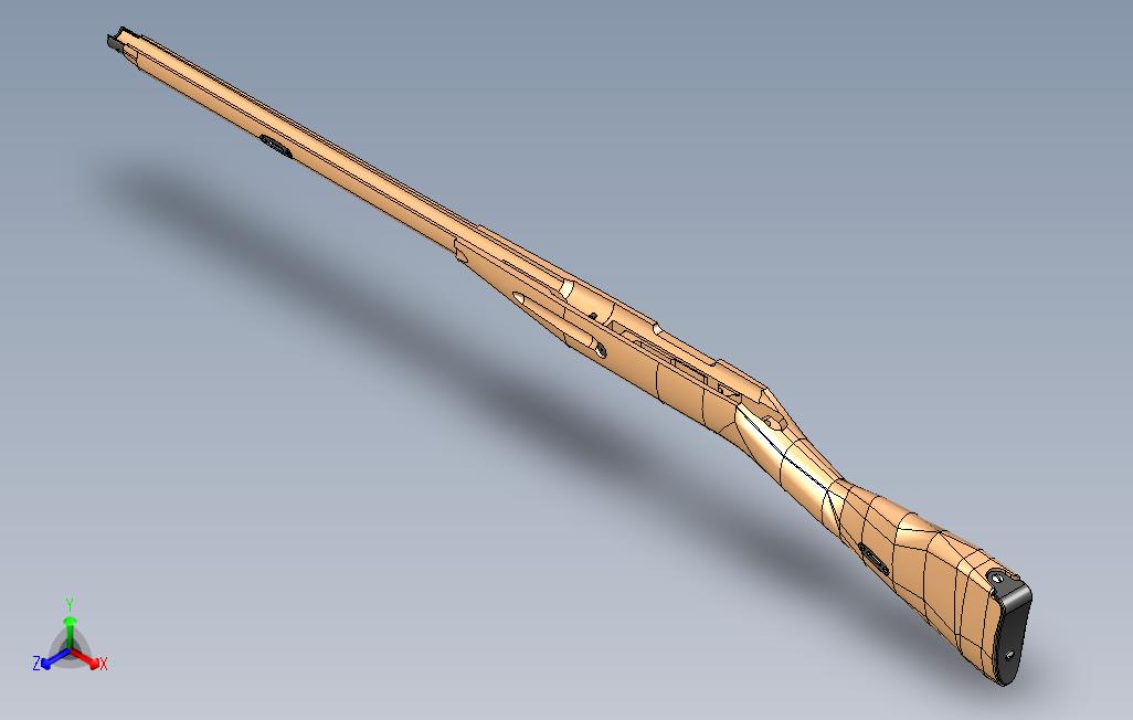 M18913步枪枪托的完整装配