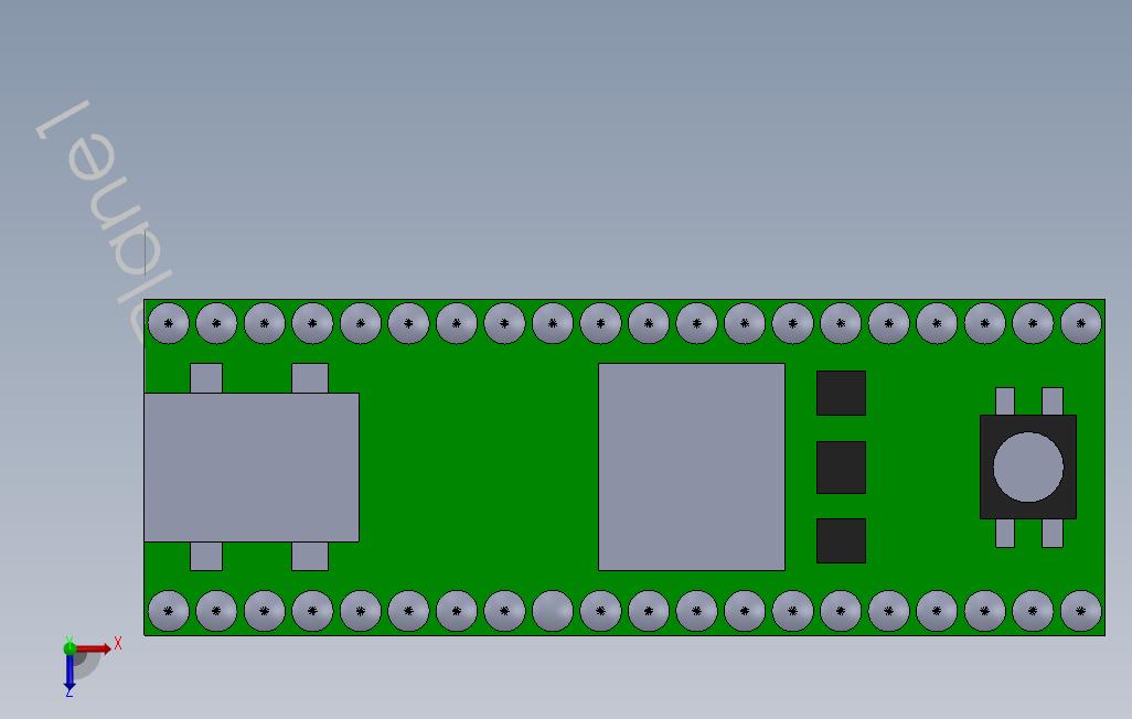 MINI-32微控制器3.3v 俯视图