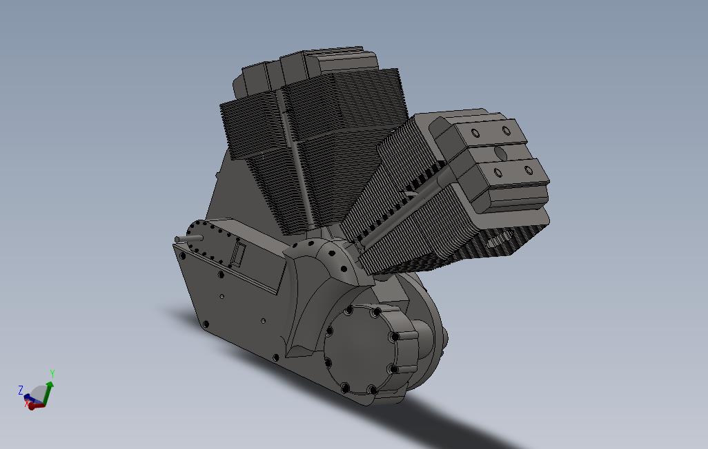 Motorcycleengine7degreeV-Twin