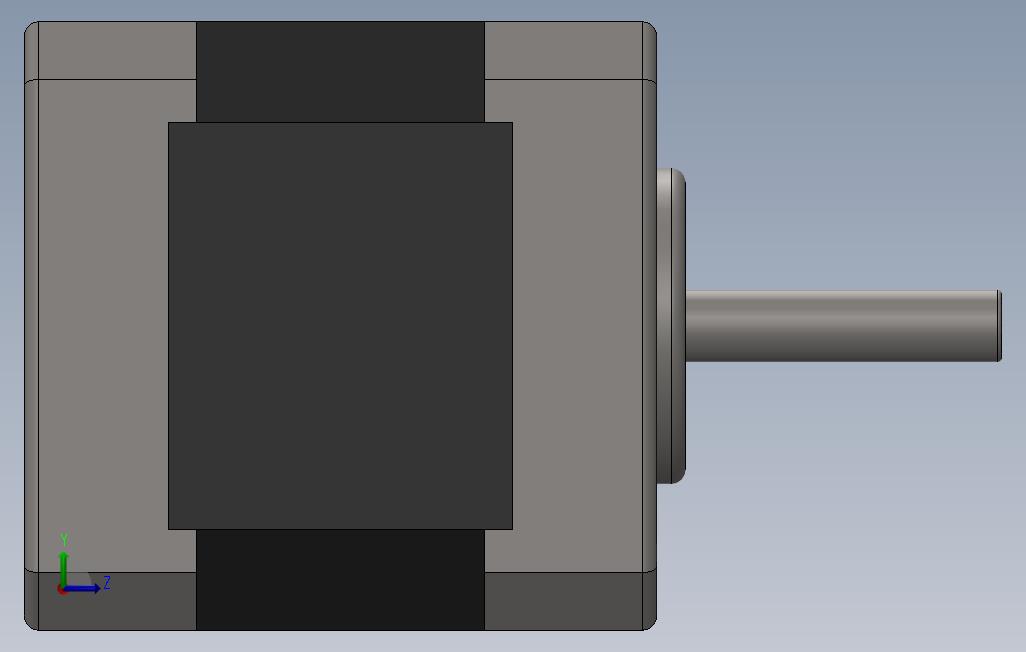 Nema17带滑轮-3D打印机CNC 左侧视图