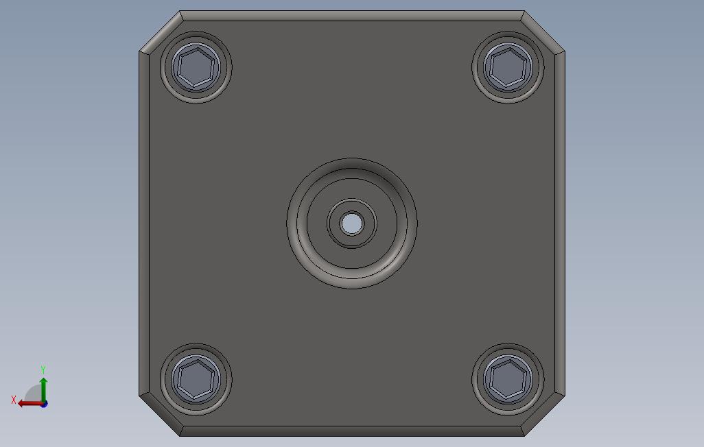 Nema17带滑轮-3D打印机CNC 背面视图