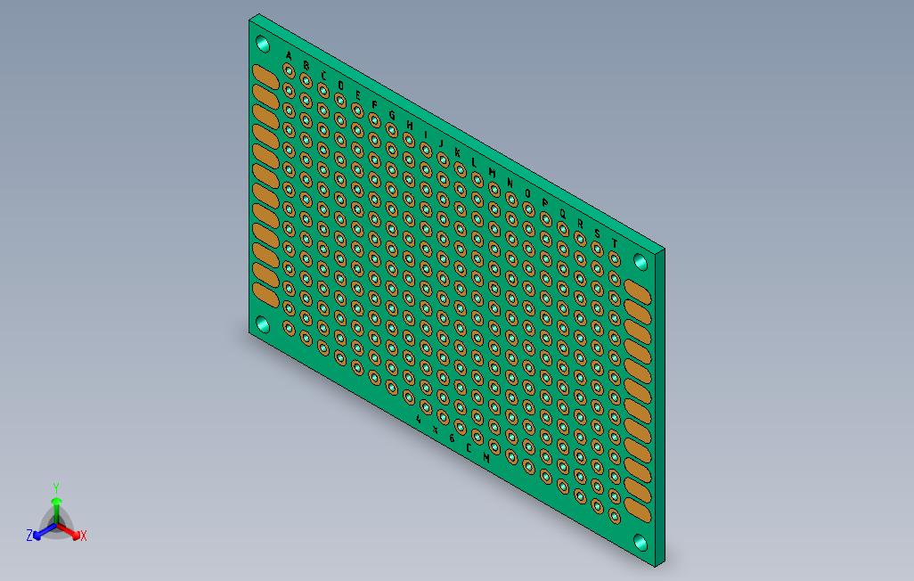 PCB板原型3x7cm